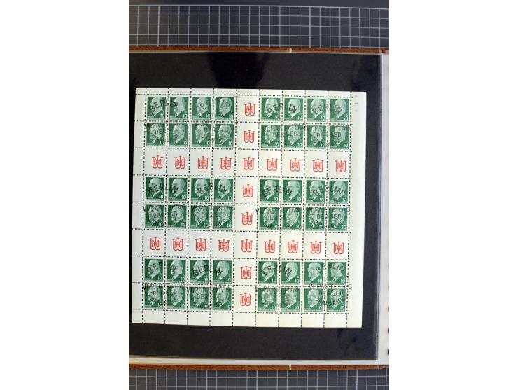ZUSAMMENDRUCKE: 1955/1990, postfrische Sammlung der Freimarken-Zusammendrucke und aller Markenheftchenbogen ab Fünfjahrplan b