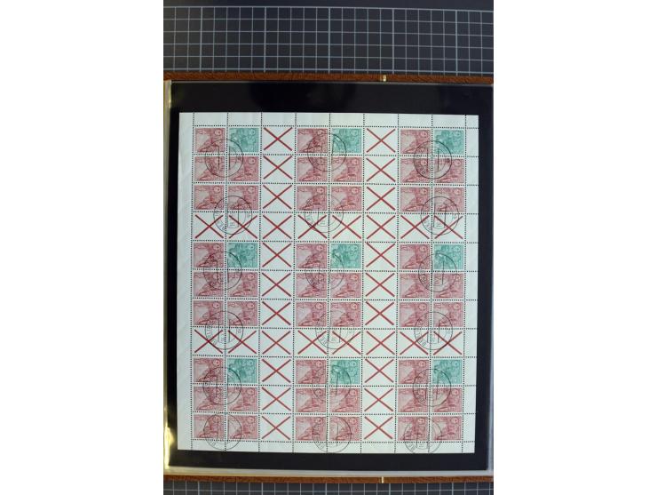 ZUSAMMENDRUCKE: 1955/1990, postfrische Sammlung der Freimarken-Zusammendrucke und aller Markenheftchenbogen ab Fünfjahrplan b