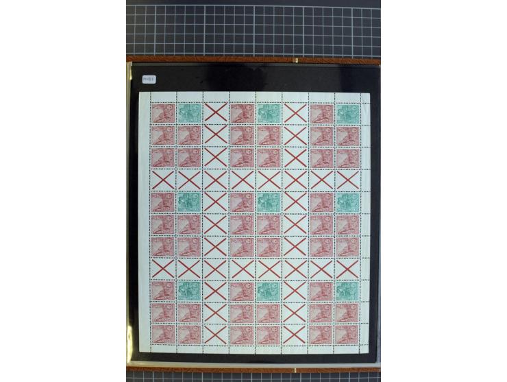 ZUSAMMENDRUCKE: 1955/1990, postfrische Sammlung der Freimarken-Zusammendrucke und aller Markenheftchenbogen ab Fünfjahrplan b