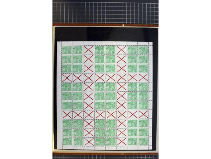 ZUSAMMENDRUCKE: 1955/1990, postfrische Sammlung der Freimarken-Zusammendrucke und aller Markenheftchenbogen ab Fünfjahrplan b
