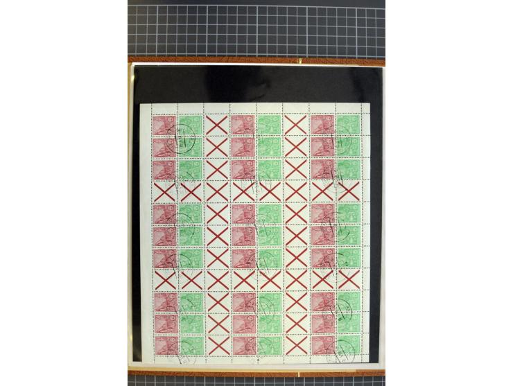 ZUSAMMENDRUCKE: 1955/1990, postfrische Sammlung der Freimarken-Zusammendrucke und aller Markenheftchenbogen ab Fünfjahrplan b