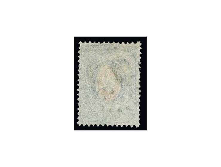 1858, 20 k. on thin paper,dotted cancel "1" of St Petersburg, fine condition