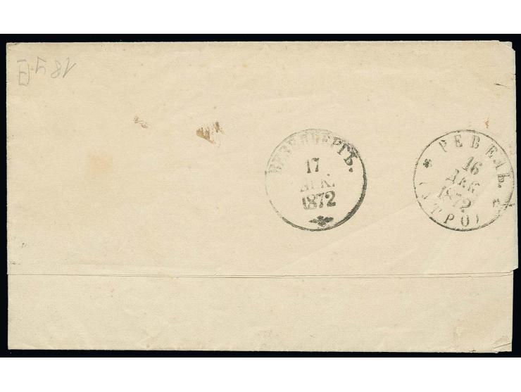 1 k., 2 copies tied to outer letter sheet from Reval to Kurküll, transit cancel of Wesenberg on reverse, franked at a reduced