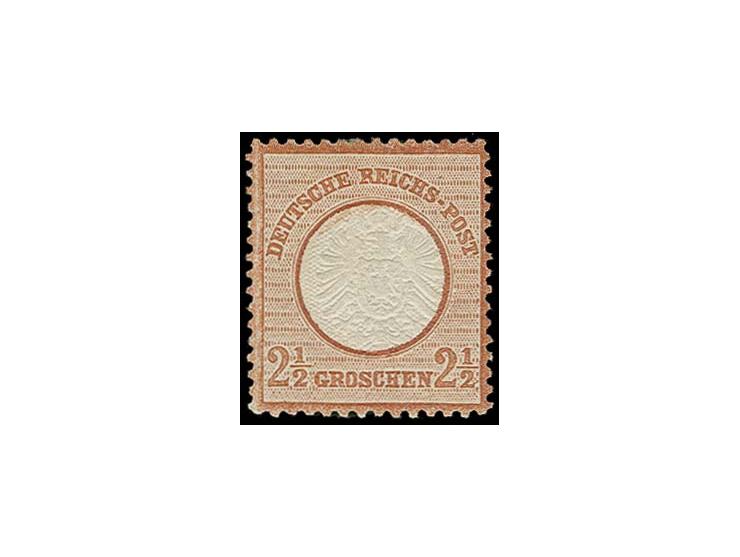 2½ Gr. braun, hervorragend geprägt, und bestens zentriert und gezähnt, sauber ungebraucht, Kabinett, Fotoattest Sommer BPP, e