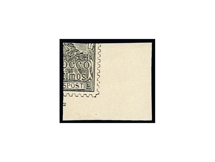 3-50 Pfg. und 2 M. mit Handstempel "SPECIMEN" (Samuel Typ NA2) auf Unterlagen geklebt, Fotoattest BPA