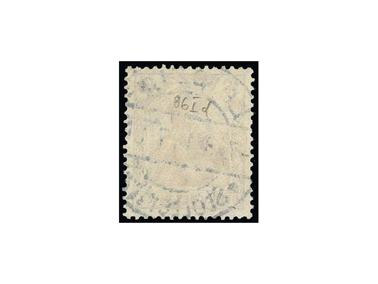 10 Pfg. schwärzlichrosa, farbfrisch und gut gezähnt mit zentrischem Stempel "Leipzig Stötteritz 7.3.14", Fotoattest Jäschke B