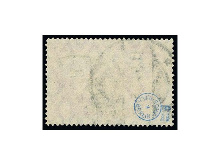 1920, Querformate 1 M. rot mit Doppelbilddruck, sauber gestempelt, Kabinett, u.a. sign. Peschl und Fotoattest Oechsner BPP