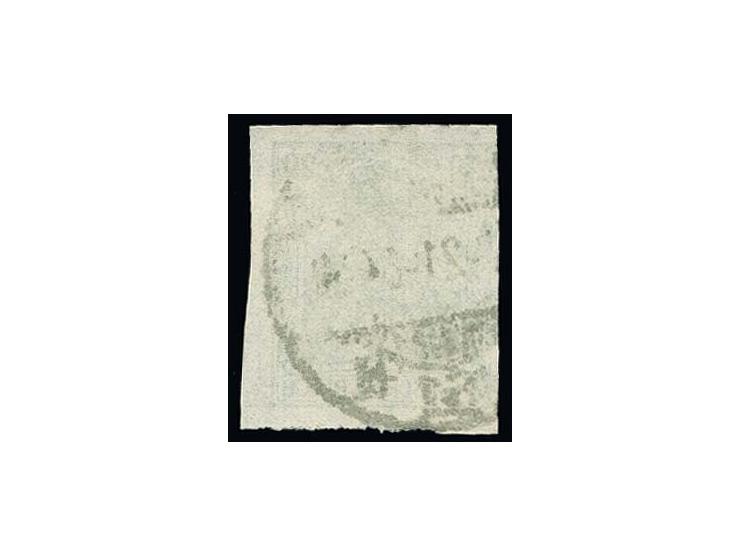 1920, Germania 20 Pfg. gelblichgrün, ungezähnt, sauber gestempelt, Kabinett, eine seltene Marke, Fotoattest Oechsner BPP