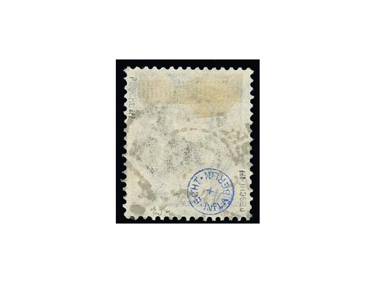 100 Tsd. auf 100 M. grauviolett mit kopfstehendem Aufdruck, sauber gestempelt, Kabinett, u.a. sign. Peschl und Fotoattest Oec