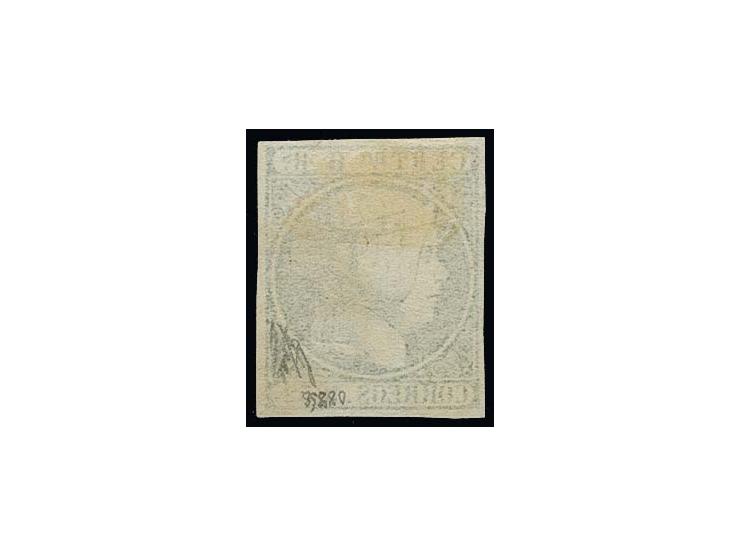 1852, 6 r. greenish blue, good margins all round, lightly cancelled, very fine, signed Holcombe with opinion