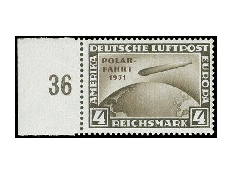 Polarfahrt 1-4 M., einheitlich vom linken Bogenrand, postfrisch, tadellos, Fotoattest Oechsner BPP (Mi. 4.000,-)