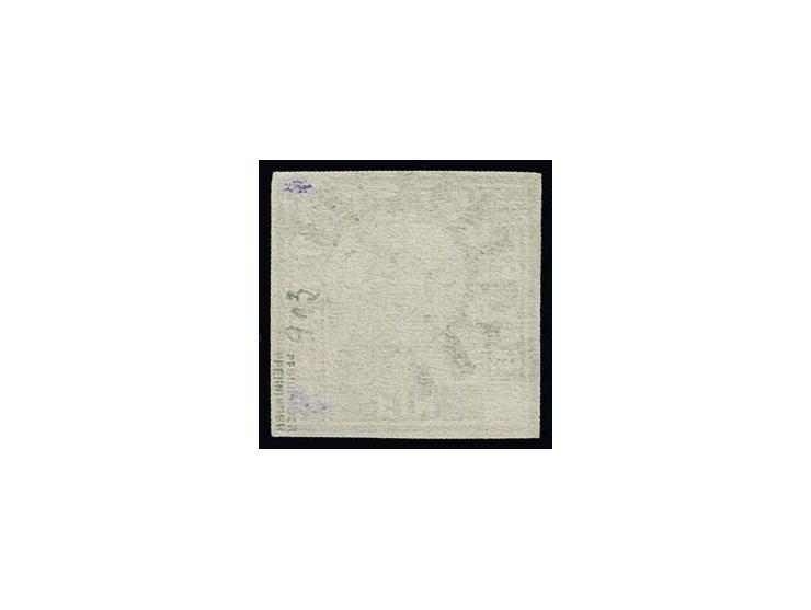 1 Kr. tiefschwarz, farbfrisch und allseits vollrandig, mit sauberem gMR "236" NEUSTADT a.H., Kabinett, sign. Pfenninger mit F