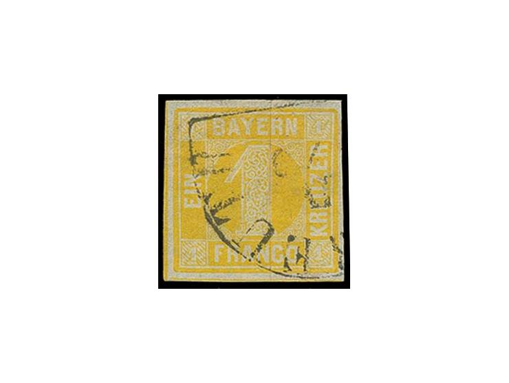 1 Kr. dunkelorangegelb, runde Ecken, sauber gestempelt, Kabinett, sign. Brettl BPP, ex Herb Meyers