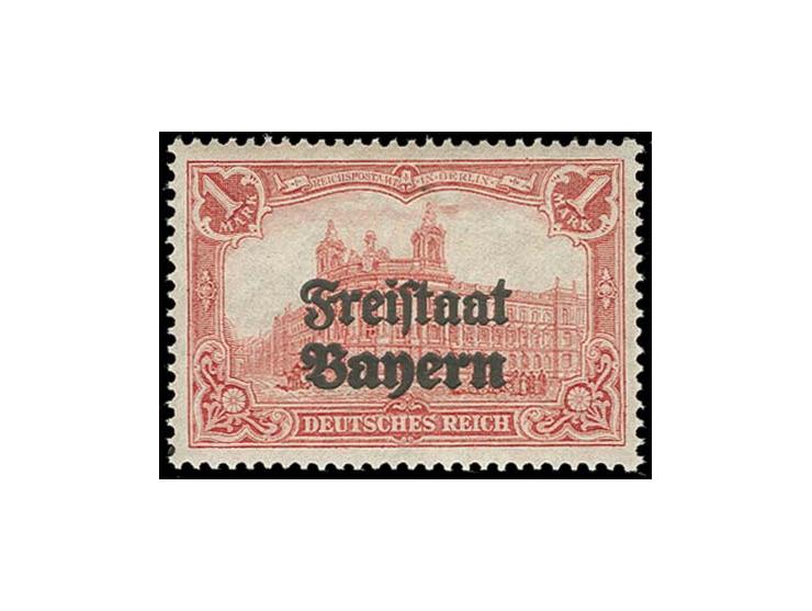 1 M. mit doppeltem Aufdruck, postfrisch, Pracht, Fotoattest Dr. Helbig BPP (Mi. 2.200,-)