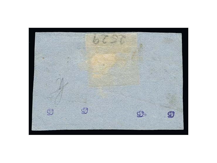 1856, 5 Grote geschnitten, Type I farbfrisch und allseits gut bis sehr breit gerandet, zusammen mit Type II (unten angeschnit