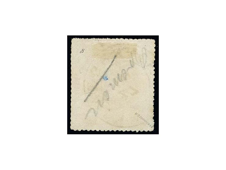 1863, 2 Grote durchstochen, gelborange, normales Papier, farbfrisch, jedoch Randspalt und leichter Bug, mit sauber und fast v