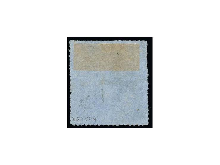 1864, 3 Grote (Type I) durchstochen, senkrecht gestreiftes Papier, mit Feldmerkmal "Bogen über der Krone", farbfrisch und gut