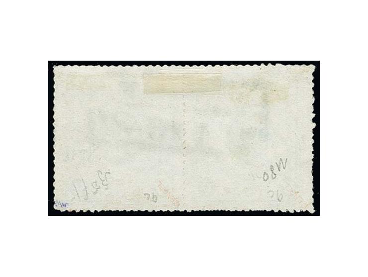  1863, 5 Silbergroschen durchstochen, gelblichgrün, gestrichenes Papier, farbfrisches waagerechtes Paar, mit zentrisch und ge