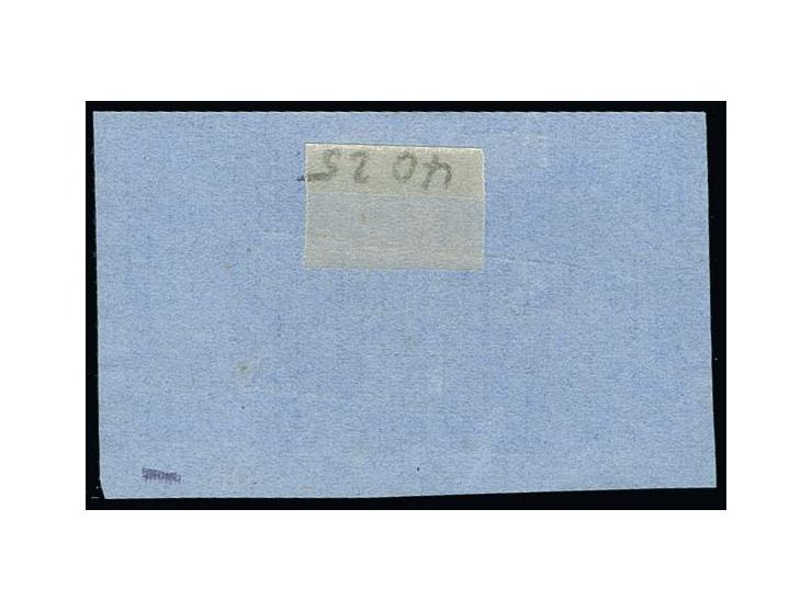 1863, 5 Silbergroschen durchstochen, gelblichgrün, gestrichenes Papier, farbfrisches und original haftendes waagerechtes Paar