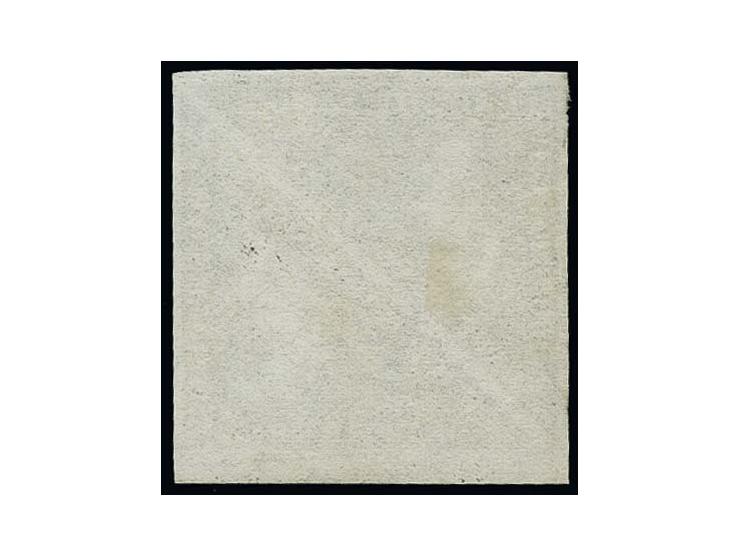 1855/58, 1 sh., plate proof in black on greyish wove paper without watermark, pair with large margins, fine, certificate BPA 