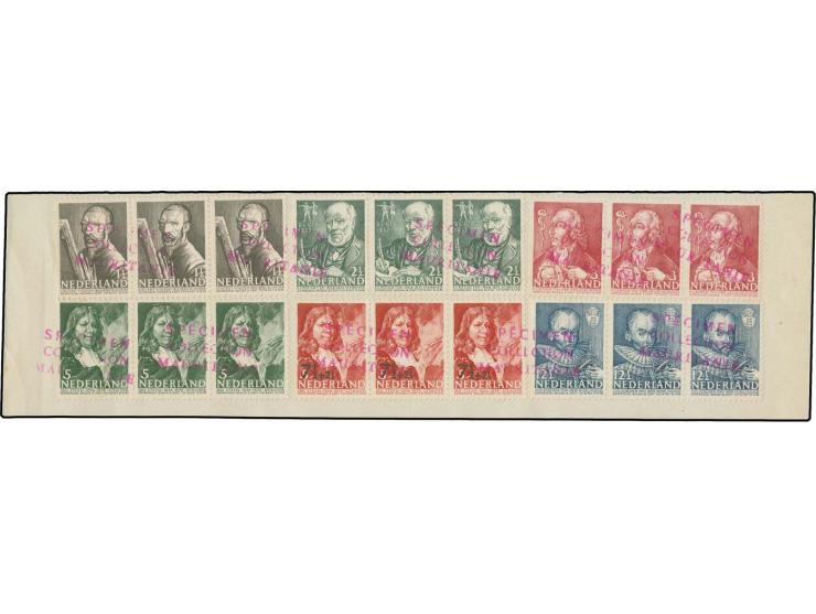 1940, Portraits 1,50-12,50 c., each as horizontal strip of 3, fine