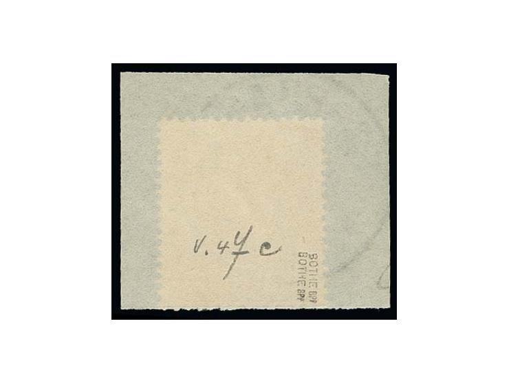 10 Pfg. mittelrot, farbfrisch und gut gezähnt mit Stempel "STEPHANSORT *** 25/4 98" auf Briefstück, Pracht, sign. Bothe BPP, 