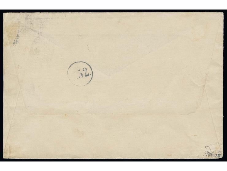 KRIEGSPOST: "IRINGA 1../8 14" auf 7½ H. auf Bedarfsbrief mit vorderseitigem roten Zensurstempel nach München; vorderseitig Si