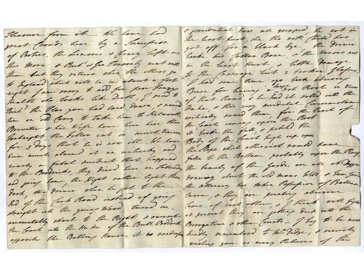 1791, entire letter with weak straight line "C. MARTYR" via London with red "PAID" marking and manuscript "Post paid british 