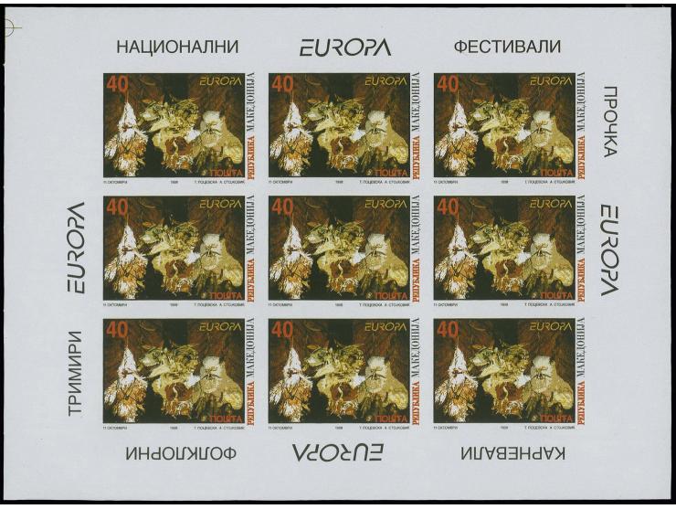 1998, CEPT 40 d. in imperforated miniature sheet, unmounted mint
