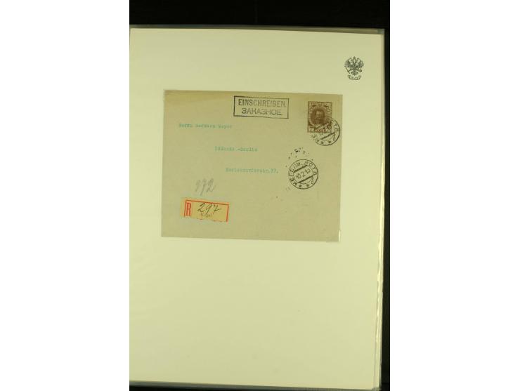 1901 / 1917 The splendid three volume collection of Registered mail in the final Imperial period, with one volume devoted to 