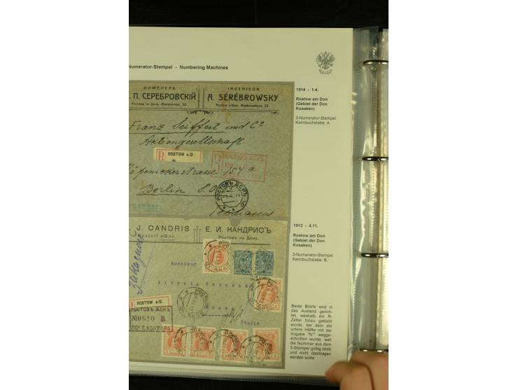 1912 / 1917 The remarkable assembly of Numbering Machine (Numerator Stempel) Registration cachets, with 50 covers including R