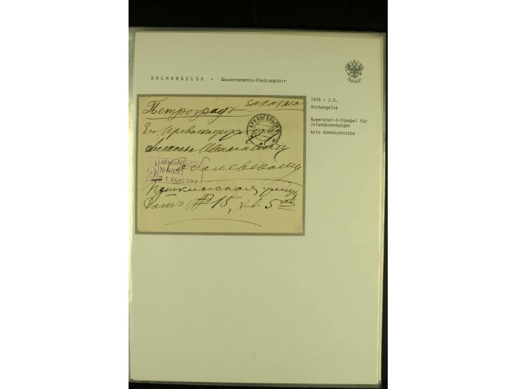 1912 / 1917 The remarkable assembly of Numbering Machine (Numerator Stempel) Registration cachets, with 50 covers including R