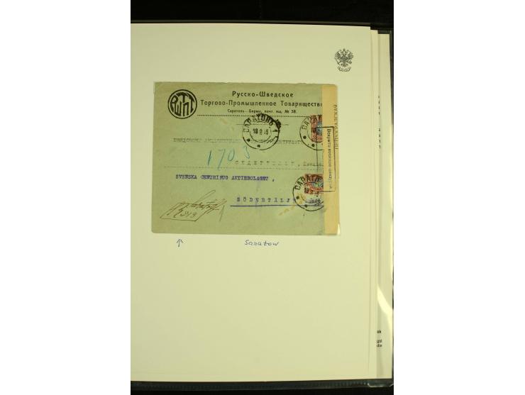 1917 / 1935 REGISTERED MAIL Accumulation of registered mail and other items used after the Bolshevik Revolution including mai
