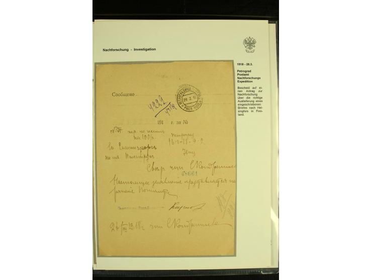 1917 / 1935 REGISTERED MAIL Accumulation of registered mail and other items used after the Bolshevik Revolution including mai
