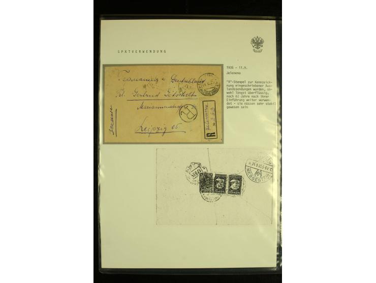 1917 / 1935 REGISTERED MAIL Accumulation of registered mail and other items used after the Bolshevik Revolution including mai