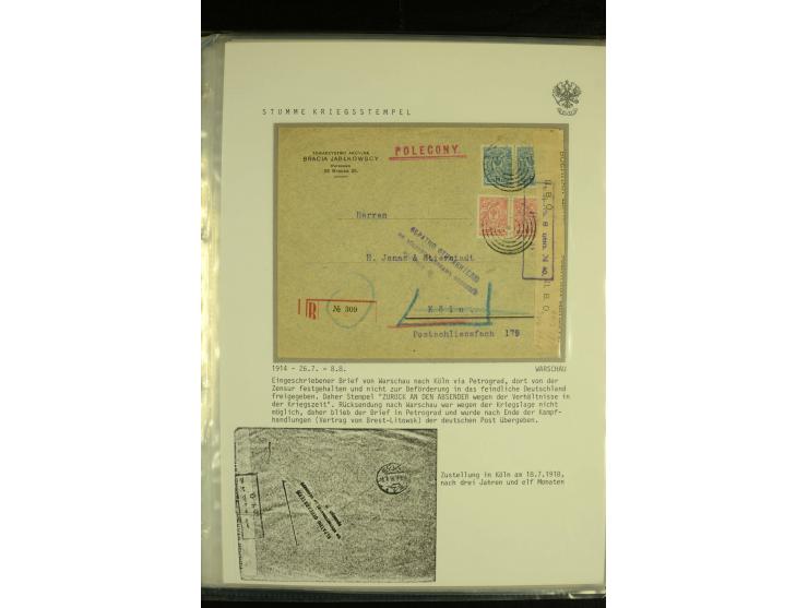 1917 / 1935 REGISTERED MAIL Accumulation of registered mail and other items used after the Bolshevik Revolution including mai