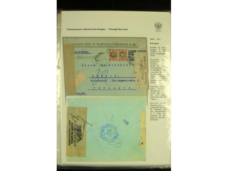 1917 / 1935 REGISTERED MAIL Accumulation of registered mail and other items used after the Bolshevik Revolution including mai