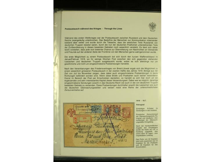 1917 / 1935 REGISTERED MAIL Accumulation of registered mail and other items used after the Bolshevik Revolution including mai