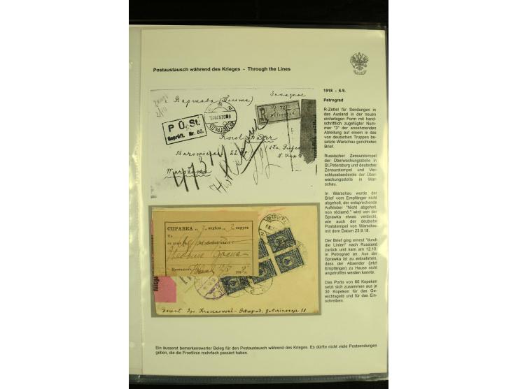 1917 / 1935 REGISTERED MAIL Accumulation of registered mail and other items used after the Bolshevik Revolution including mai