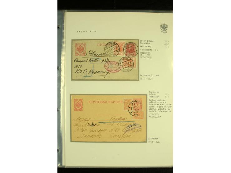 1865 / 1917 POSTAGE DUE AND RE-DIRECTION. An interesting group on album pages comprising Postage Due markings (9 items) and S