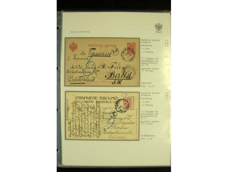 1865 / 1917 POSTAGE DUE AND RE-DIRECTION. An interesting group on album pages comprising Postage Due markings (9 items) and S