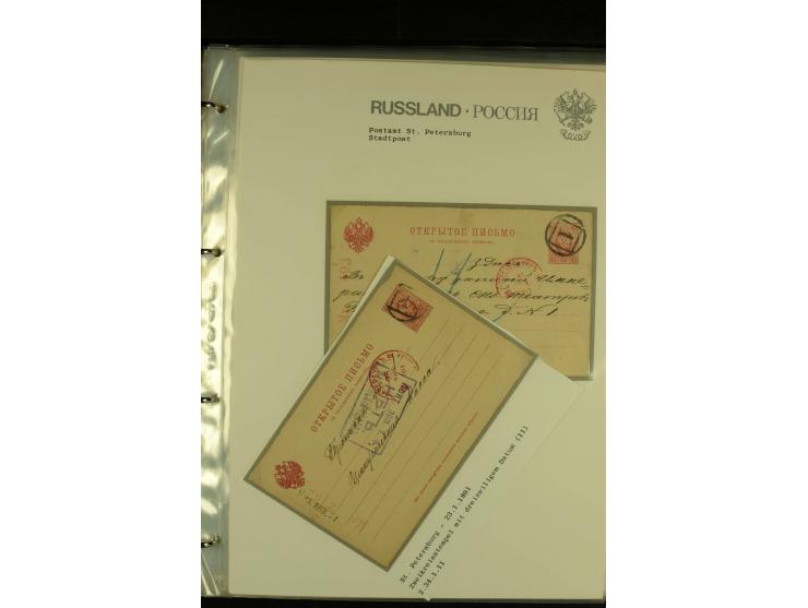 1885 / 1903 ST PETERSBURG A collection in  one album of St Petersburg Numeral cancellations on 36 covers and cards, not compl