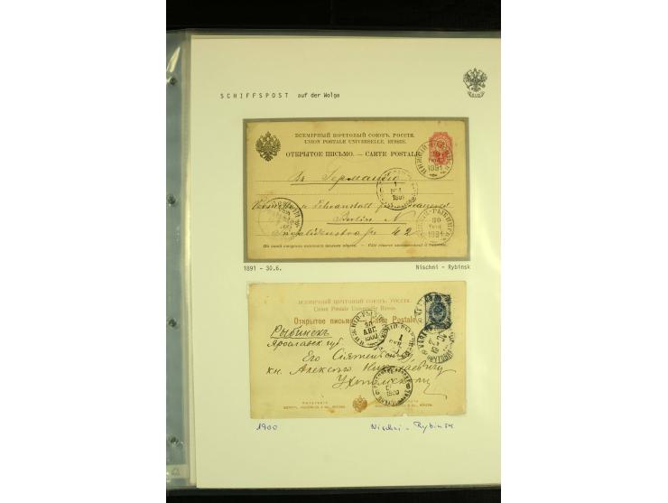 1892 / 1918 SHIP MAIL. An extensive collection of 38  covers and cards with varied ship cancellations of the Volga and Volga-