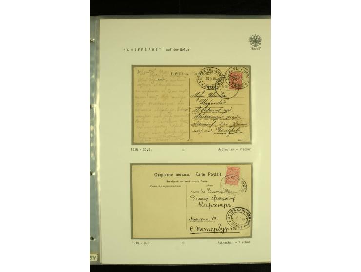 1892 / 1918 SHIP MAIL. An extensive collection of 38  covers and cards with varied ship cancellations of the Volga and Volga-