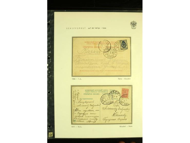 1892 / 1918 SHIP MAIL. An extensive collection of 38  covers and cards with varied ship cancellations of the Volga and Volga-