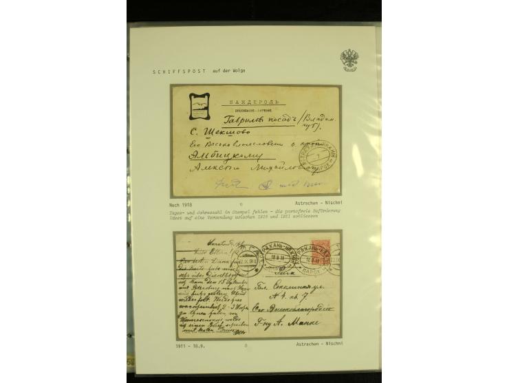 1892 / 1918 SHIP MAIL. An extensive collection of 38  covers and cards with varied ship cancellations of the Volga and Volga-