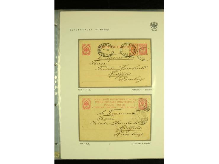 1892 / 1918 SHIP MAIL. An extensive collection of 38  covers and cards with varied ship cancellations of the Volga and Volga-