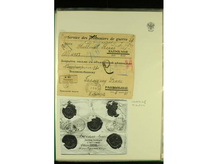 1900 / 1918 RUSSIAN POST OFFICES IN CHINA A fine collection of 38 covers and cards including mail from Hankow, Pekin, Shangha