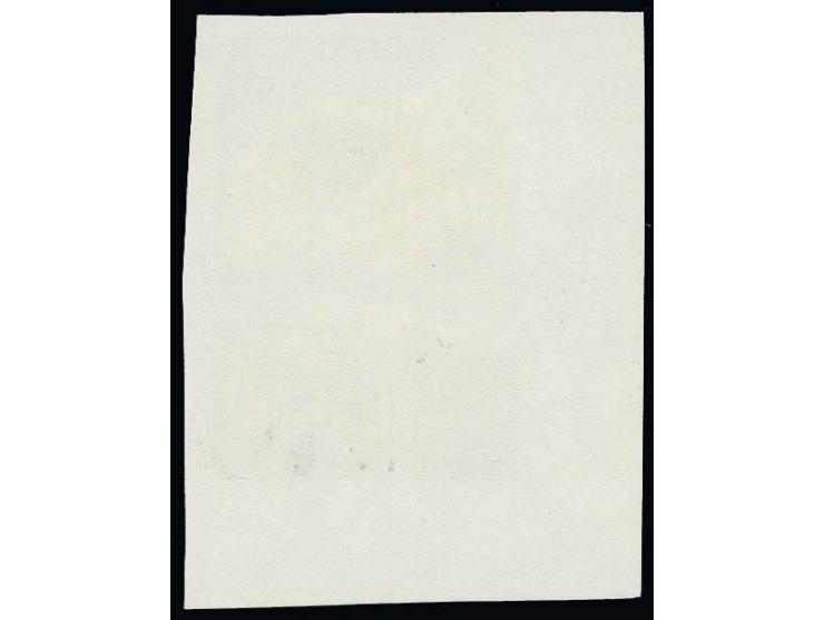 Happy New Year 4 k., imperforated, from the lower left sheet corner, unmounted mint, certificate Wassmann