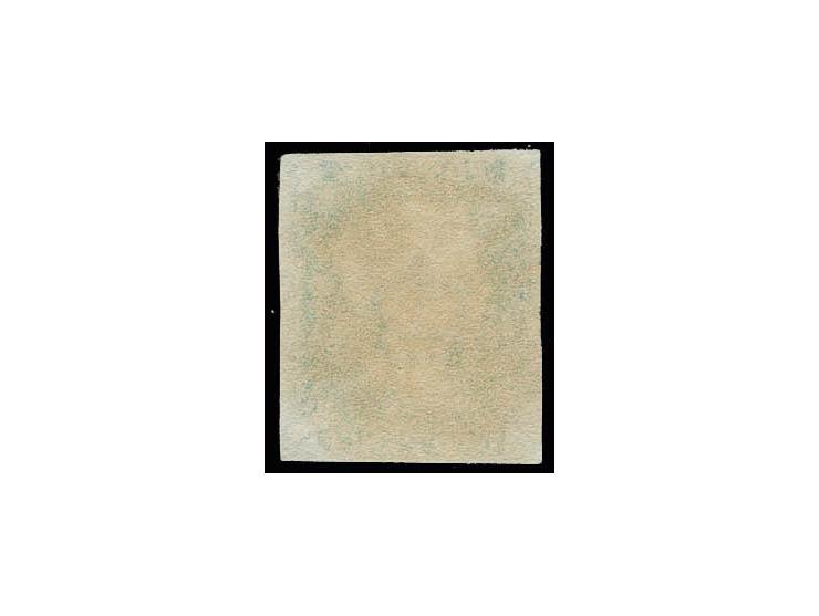 2d. blue, plate 1, AK, showing prominent «shiftet transfer» at base below «NCE» of   PENCE, large regular margins, centrally 